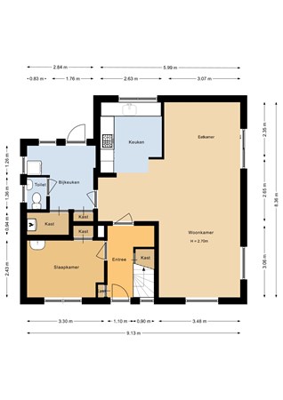 Floorplan - Zandweg 29, 4301 TA Zierikzee